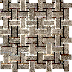 Nero Basket Weave Mosaic